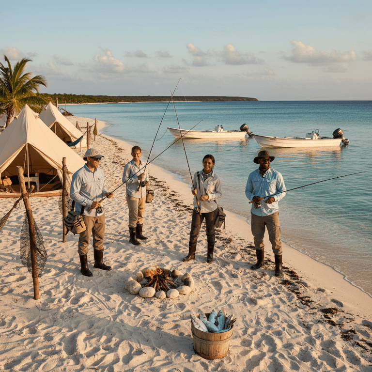 Fish camp cabin on the mangrove shoreline of west Andros
